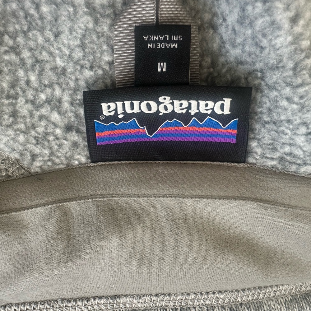 Patagonia Gray Heather Full-Zip Teddy Fleece Jacket - Picture 4 of 4